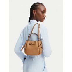 Torebka Tory Burch. Brązowe torebki do ręki damskie Tory Burch, bez wzorów, bez dodatków. Za 1,724.00 zł.