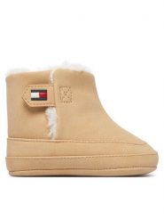 Tommy Hilfiger Śniegowce T0A5-35060-0700 Beżowy. Brązowe śniegowce dziewczęce Tommy Hilfiger, z materiału, bez zapięcia. Za 244.99 zł.