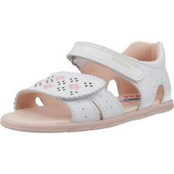 Sandały PABLOSKY 066807P Biały. Białe sandały damskie Pablosky, bez wzorów, ze skóry, bez obcasa, bez zapięcia. Za 235.99 zł.
