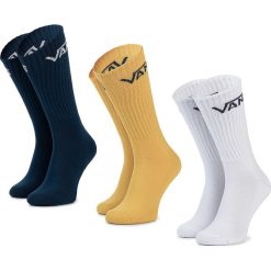 Zestaw 3 par wysokich skarpet męskich VANS - Classic Crew VN000XSED2P1 r.42,5/47 Salphur. Białe skarpety męskie Vans, bez wzorów, z bawełny. Za 59.00 zł.