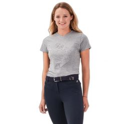 Koszulka damska Gaze Jazzie. Szare koszulki sportowe damskie GAZE, bez wzorów, prążkowane, bez kołnierzyka, bez ramiączek. Za 238.50 zł.