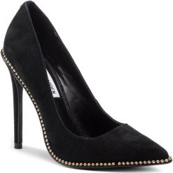 Szpilki STEVE MADDEN - Stellar SM11000380-03002-015 Black Suede. Czarne półbuty damskie Steve Madden, bez wzorów, z materiału, bez obcasa, na obcasie, bez zapięcia. W wyprzedaży za 289.00 zł.