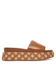 Liu Jo Klapki SA5107 EX014 Brązowy. Brązowe klapki damskie Liu Jo, bez wzorów, ze skóry, bez obcasa. Za 379.99 zł.