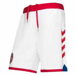 Szorty domowe Danemark 2020/21. Białe krótkie spodenki sportowe męskie Hummel, bez wzorów, do piłki nożnej. Za 170.00 zł.