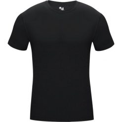 Koszulka z krótkim rękawem Podkoszulek męski Pro Compression. Czarne koszulki sportowe męskie BADGER SPORT, l, bez wzorów, bez kołnierzyka, bez ramiączek. Za 194.95 zł.