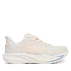 Buty do biegania Hoka. Brązowe obuwie sportowe damskie HOKA, bez wzorów, do biegania. Za 729.99 zł.