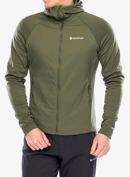 Bluza z kapturem męska Montane Sirocco Lite Hoodie. Zielone bluzy męskie Montane, l, bez wzorów, z nylonu, z kapturem. Za 726.40 zł.
