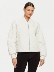 Calvin Klein Jeans Kurtka bomber J20J224701 Écru Relaxed Fit. Kurtki damskie Calvin Klein Jeans, xs, bez wzorów, z jeansu, bez kaptura. Za 419.99 zł.