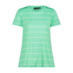 Koszulka w paski z okrągłym dekoltem damska CMP. Czerwone t-shirty damskie CMP, bez wzorów, z poliesteru, bez kołnierzyka. Za 164.00 zł.