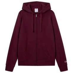 Bluza Champion Z Pełnym Zamkiem I Kapturem Dorośli. Czerwone bluzy męskie Champion, s, bez wzorów, z bawełny, z kapturem. Za 305.99 zł.