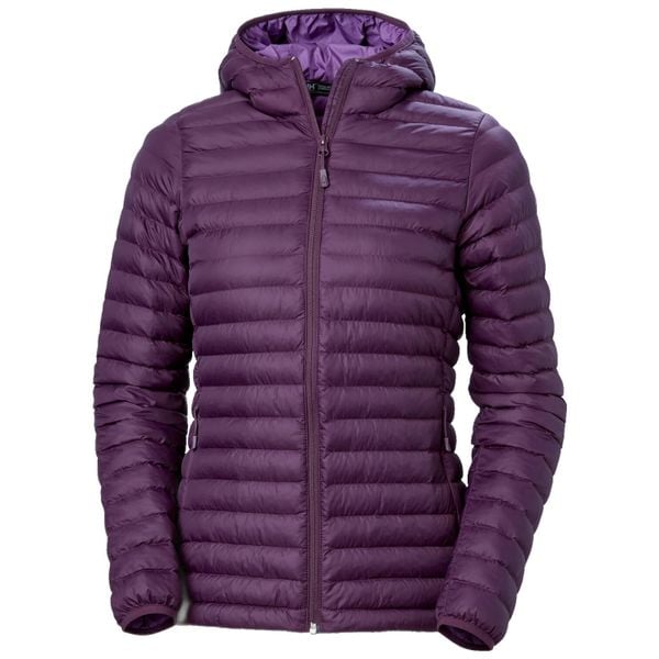Damska ocieplana kurtka z kapturem Helly Hansen Sirdal. Fioletowe kurtki damskie Helly Hansen, bez wzorów, z puchu, z kapturem. Za 596.00 zł.