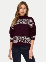 ONLY Golf Victoria 15321179 Fioletowy Regular Fit. Fioletowe swetry damskie Only, l, bez wzorów, z syntetyku, bez kołnierzyka, bez ramiączek, bez kaptura. Za 169.99 zł.