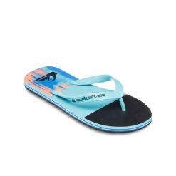 Klapki dla Mężczyzn MOLOKAI STRIPE 25. Niebieskie klapki męskie Quiksilver, z gumy, sportowe. Za 99.99 zł.