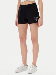 Guess Szorty sportowe V5GD19 KC3D2 Czarny Relaxed Fit. Czarne szorty sportowe damskie Guess, m, z aplikacjami, z bawełny, sportowe. Za 159.99 zł.