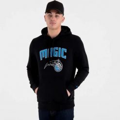Bluza z kapturem Orlando Magic NBA. Czarne bluzy sportowe męskie New Era, m, bez wzorów, z materiału, z kapturem, do koszykówki. Za 244.00 zł.