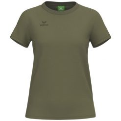 Koszulka damska Erima CMPT. Zielone t-shirty damskie Erima, bez wzorów, z bawełny, klasyczne, bez kołnierzyka. Za 129.00 zł.