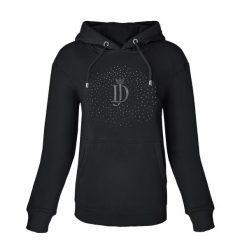 Bluza z kapturem JD ATTACK Elowyn. Czarne bluzy sportowe damskie JD ATTACK, bez wzorów, z kapturem, do jazdy konnej. Za 239.00 zł.