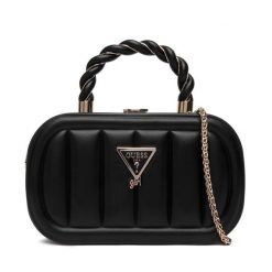 Torebka Guess. Czarne torebki do ręki damskie Guess, z aplikacjami, klasyczne, bez dodatków. Za 299.99 zł.