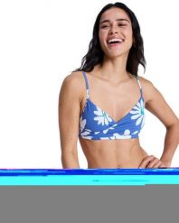Stanik bikini typu bralette dla Kobiety PRINTED ESSENTIALS Niebieski. Niebieskie bikini damskie Roxy, xs, bez wzorów. Za 169.99 zł.
