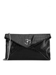 Eva Minge Torebka TYL00524-C Czarny. Czarne torebki do ręki damskie Eva Minge, bez wzorów, z tworzywa sztucznego, bez dodatków. Za 167.99 zł.
