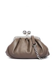 Weekend Max Mara Torebka Nembi 2625516104600 Khaki. Brązowe torebki do ręki damskie Weekend Max Mara, bez wzorów, ze skóry, wizytowe, bez dodatków. Za 1,239.00 zł.