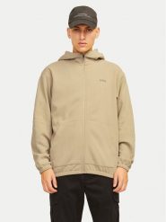 Jack & Jones Bluza Basic 12261373 Beżowy Regular Fit. Brązowe bluzy męskie Jack & Jones, l, bez wzorów, z syntetyku, bez kaptura. Za 99.99 zł.