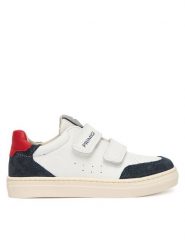 Primigi Sneakersy 1408133 S Biały. Białe buty sportowe chłopięce Primigi, bez wzorów, ze skóry, bez zapięcia. Za 329.99 zł.
