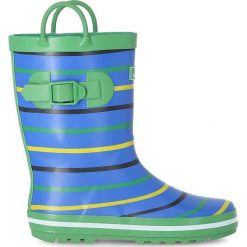 Kalosze "Splash II" w kolorze błękitno-zielonym. Niebieskie kalosze chłopięce Trespass Kids, bez wzorów. W wyprzedaży za 65.95 zł.