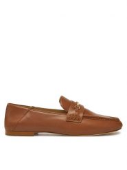 Michael Kors Mokasyny Lena Loafer 40R5LEFP1L Brązowy. Brązowe mokasyny damskie Michael Kors, ze lnu. Za 499.99 zł.