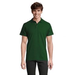 Męska Koszulka Polo Spring II. Zielone koszulki polo męskie SOL'S, m, bez wzorów, z bawełny, bez ramiączek. Za 86.99 zł.