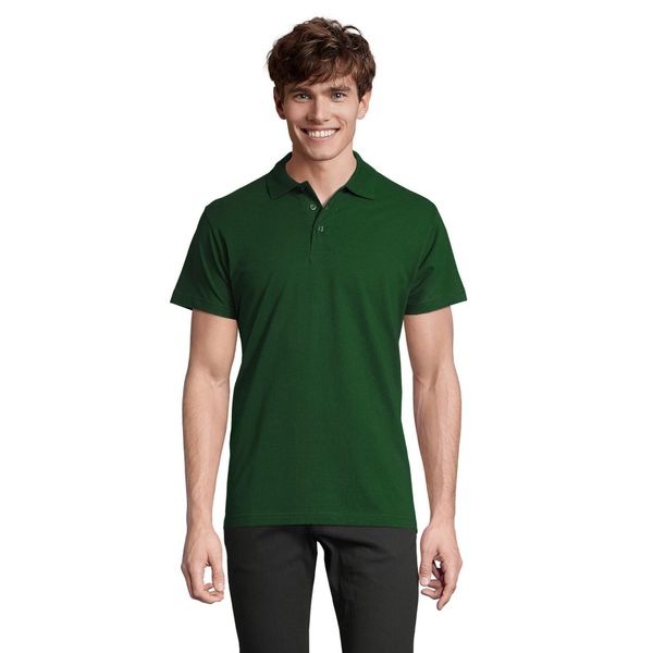 Męska Koszulka Polo Spring II. Zielone koszulki polo męskie SOL'S, m, bez wzorów, z bawełny, bez ramiączek. Za 88.99 zł.