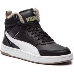 Sneakersy PUMA - Rebound Streetv2 Fur Jr 363919 04 Black/White/Elephant Skin. Czarne buty zimowe dziewczęce marki Puma, bez wzorów, z materiału. W wyprzedaży za 189.00 zł.