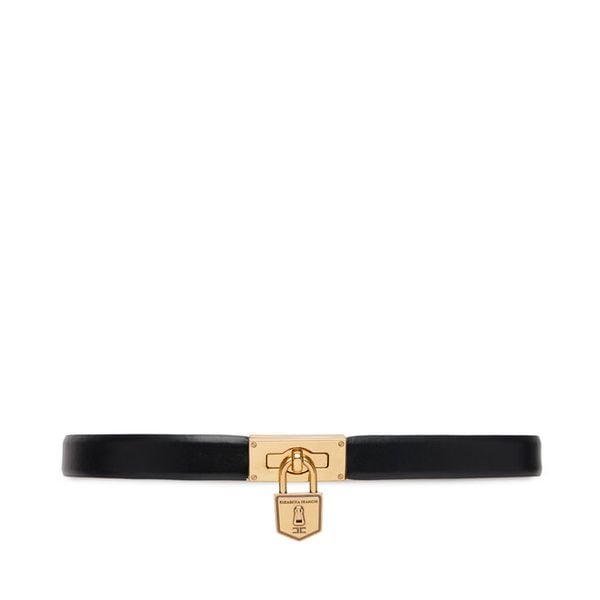 Pasek Elisabetta Franchi. Czarne paski damskie Elisabetta Franchi, bez wzorów. Za 859.99 zł.