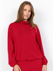 Soyaconcept® Bluza - SC-Banu Kobiety Sztuczne włókno czerwony, XS. Czerwone bluzy damskie xs, bez wzorów, z włókna, bez kaptura. Za 139.95 zł.