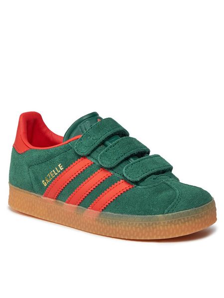 Adidas Sneakersy Gazelle Kids IE8674 Zielony. Zielone buty sportowe chłopięce Adidas, bez wzorów, ze skóry, bez zapięcia. Za 189.99 zł.