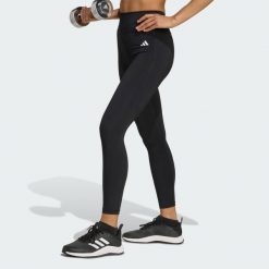 Legginsy 7/8 bez szwu z przodu Optime Essentials. Brązowe legginsy damskie Adidas, m, bez wzorów, na fitness i siłownię, climacool (adidas). Za 219.00 zł.