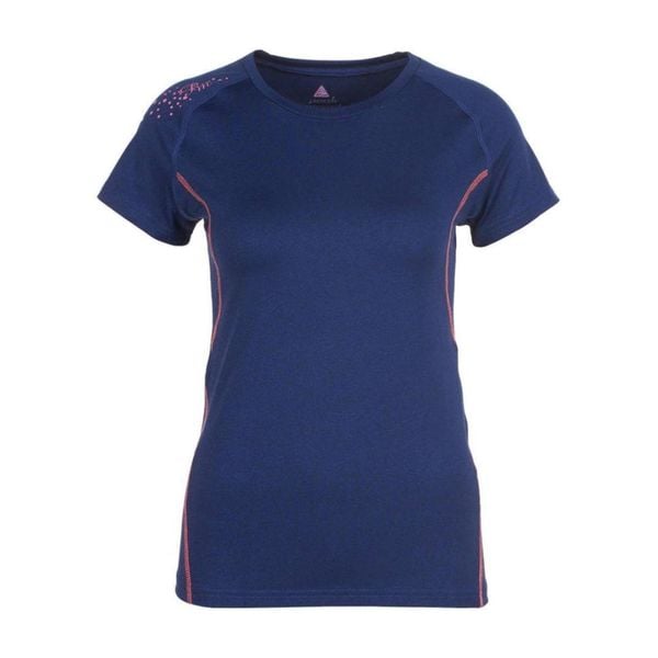 Damska koszulka techniczna Peak Mountain. Niebieskie t-shirty damskie Peak Mountain, bez wzorów, casualowe, bez kołnierzyka. W wyprzedaży za 138.00 zł.