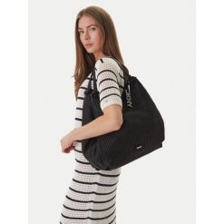 Torebka DKNY. Czarne torebki do ręki damskie DKNY, bez wzorów, klasyczne, bez dodatków. Za 789.99 zł.