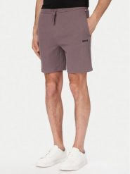 BOSS Szorty sportowe Waffle 50535884 Fioletowy Regular Fit. Fioletowe krótkie spodenki sportowe męskie Boss, m, bez wzorów, z syntetyku. Za 229.99 zł.