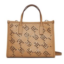Torebka Tommy Hilfiger. Brązowe torebki do ręki damskie Tommy Hilfiger, bez wzorów, klasyczne, bez dodatków. Za 699.99 zł.