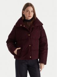Tommy Hilfiger Kurtka puchowa WW0WW47294 Bordowy Relaxed Fit. Czerwone kurtki damskie Tommy Hilfiger, xxs, bez wzorów, z puchu, bez kaptura. Za 1,299.00 zł.