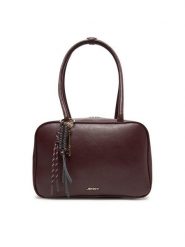 JENNY Torebka C-JNY-M-015-08 Bordowy. Czerwone torebki do ręki damskie Jenny, bez wzorów, z materiału, bez dodatków. Za 159.99 zł.