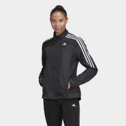 Kurtka damska adidas Marathon 3-Bandes. Czarne kurtki damskie Adidas, xs, bez wzorów, z materiału, bez kaptura. W wyprzedaży za 283.65 zł.
