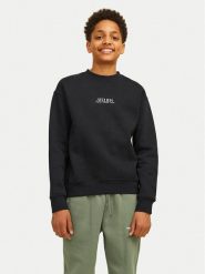Jack & Jones Junior Bluza Brooklyn Graphic 12263290 Czarny Relaxed Fit. Czarne bluzy dla chłopców Jack & Jones Junior, bez wzorów, z bawełny, bez ramiączek, bez kaptura. Za 79.99 zł.