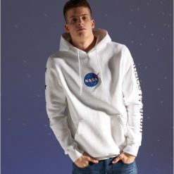 Bluza Nasa - Biały. Bluzy męskie marki Cropp. Za 99.99 zł.