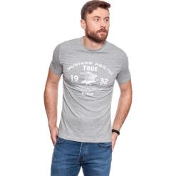 Mustang MUSTANG BASIC PRINT T-SHIRT MID GREY MELANGE 1006677 4140 S. T-shirty męskie marki Mustang. Za 57.99 zł.