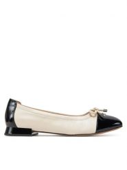 Caprice Baleriny 9-22104-42 Beżowy. Brązowe baleriny damskie Caprice, bez wzorów, ze skóry, bez obcasa. Za 182.99 zł.