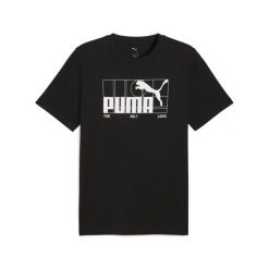 Męska koszulka z grafiką i logo No. 1 PUMA Black. Czarne buty sportowe męskie Puma, bez zapięcia, na fitness i siłownię. Za 99.00 zł.