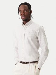 BOSS Koszula H-ROAN 50556069 Khaki Regular Fit. Brązowe koszule męskie Boss, m, bez wzorów, z bawełny, bez kołnierzyka, bez ramiączek. Za 599.99 zł.