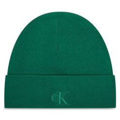 Czapka Calvin Klein. Zielone czapki i kapelusze męskie Calvin Klein, na zimę, bez wzorów. Za 129.99 zł.